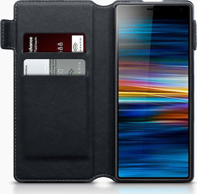 Terrapin Genuine Leather Low Profile Portofel Piele Negru (Xperia 10) 117-005-644