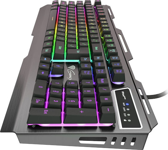 Genesis Rhod 420 RGB Gaming Tastatur mit RGB-Beleuchtung (Englisch US) Silber