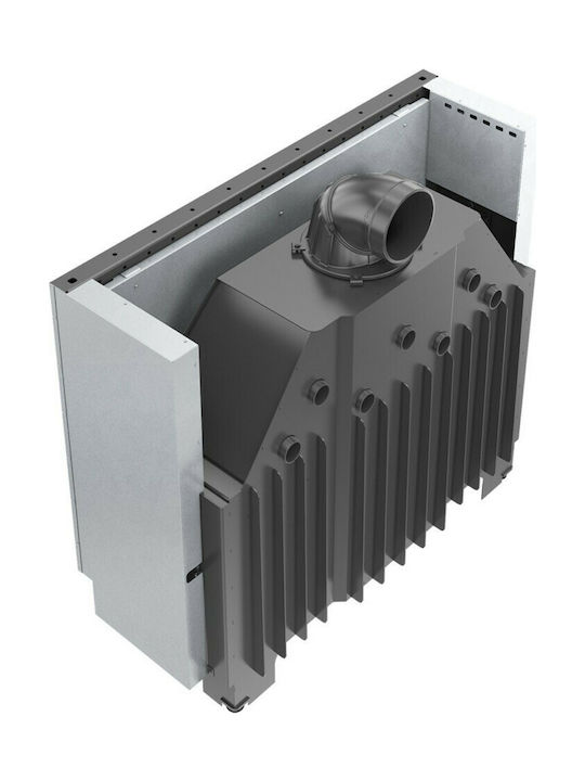Kratki MB120 Guillotine Ενεργειακό Τζάκι Ξύλου 20kW Ίσιο με Συρόμενη Πόρτα