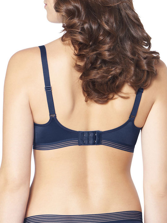 Triumph Infinite Sensation W01 Minimizer Minimizer Bra without Padding Underwire Blue