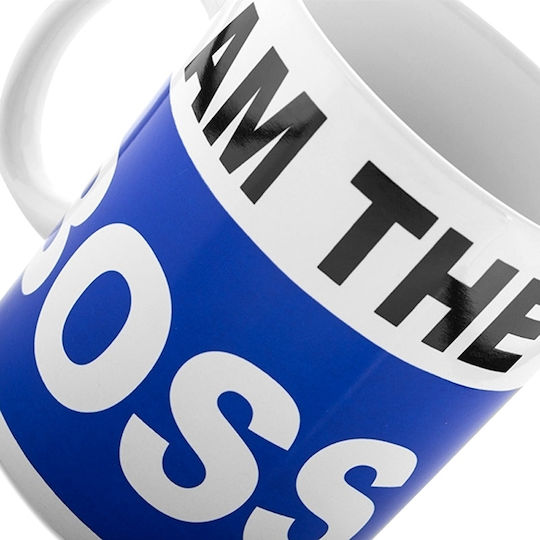 Koupakoupa I am the Boss Becher Keramik Weiß 1000ml