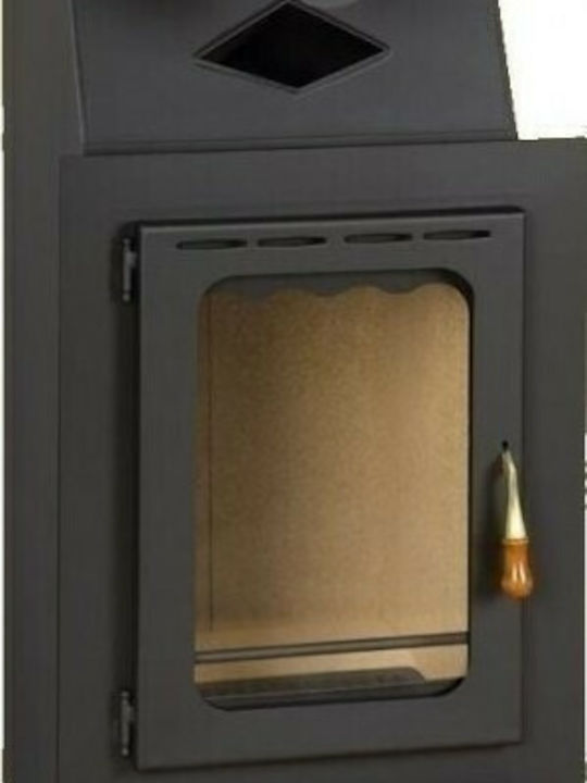Prity VM Ενεργειακό Τζάκι Ξύλου 13kW Ίσιο με Ανοιγόμενη Πόρτα