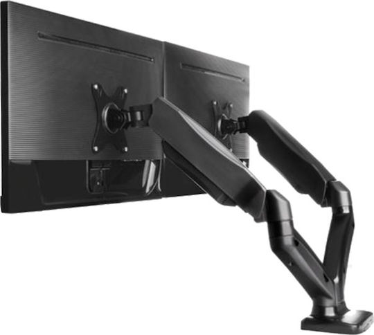 Icy Box Stand Desk Mounted for 2 Monitors up to 27" with Arm (IB-MS304-T)