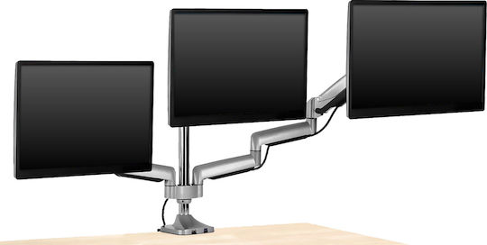 Icy Box Stand Desk Mounted for 3 Monitors up to 32" with Arm (IB-MS505-TI)