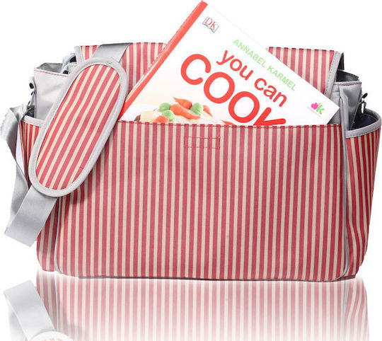 Dolls & Tracks Shoulder/Hand Diaper Bag Messenger Red