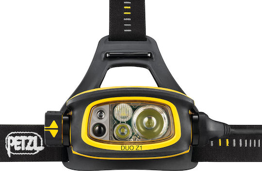 Petzl Επαναφορτιζόμενος Φακός Κεφαλής LED με Μέγιστη Φωτεινότητα 360lm Duo Z1