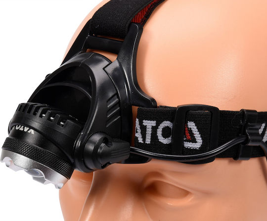 Yato Rechargeable Headlamp LED with Maximum Brightness 450lm Black