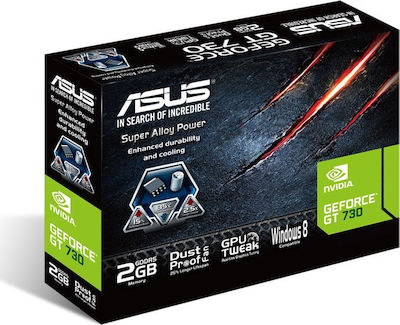 Asus GeForce GT 730 2GB GDDR5 with Port Brackets Κάρτα Γραφικών