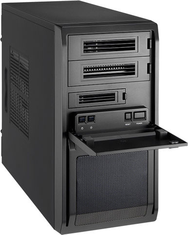 Chieftec LT-01B-350GPB Mini Tower Κουτί Υπολογιστή Μαύρο