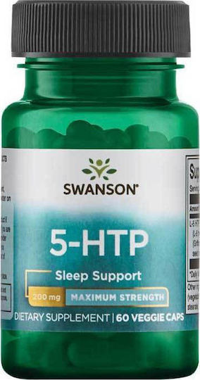 Swanson 5-HTP 200mg 60 Herbal Capsules Unflavoured