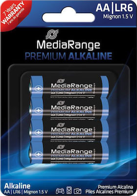 MediaRange Premium Αλκαλικές Μπαταρίες AA 1.5V 4τμχ