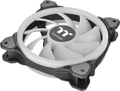 Thermaltake Riing Trio 14 RGB Radiator Fan TT Premium Gehäuselüfter 140mm mit Verbindung 3-polig 3Stück Schwarz