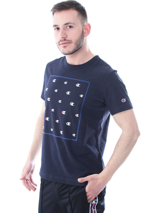 Crewneck Αθλητικό T-shirt Μπλε