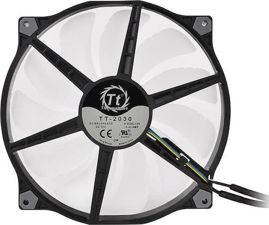 Thermaltake Pure 20 Sync Ventilator Pentru Carcasă TT Premium Ventilator Pentru Carcasă 200mm (1000rpm / 129.54cfm) cu Iluminare ARGB și Conexiune Molex Cu 4 Pini