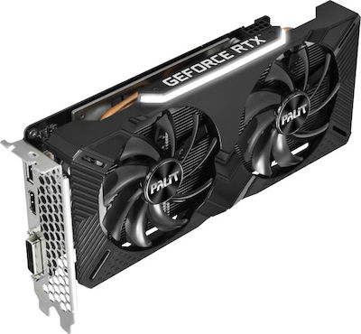 Palit GeForce RTX 2060 6GB GDDR6 Dual Κάρτα Γραφικών PCI-E x16 3.0 με HDMI και DisplayPort