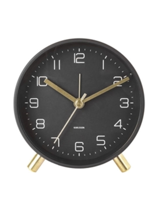 Karlsson Lofty Matt Tabletop Clock with Alarm KA5752BK