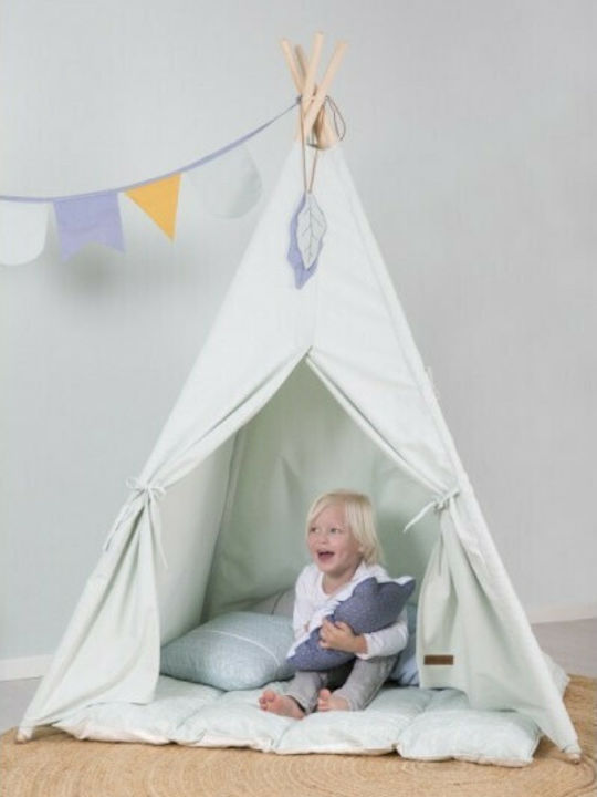 Little Dutch Kids Indian Teepee Play Tent for 3+ years Green