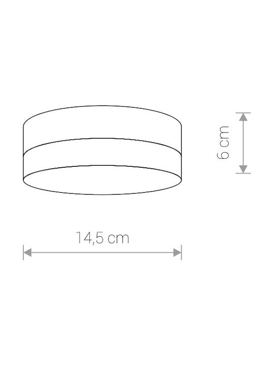 Nowodvorski Tugela Modernă Metalică Plafonieră de tavan cu Dulie G9 Argint