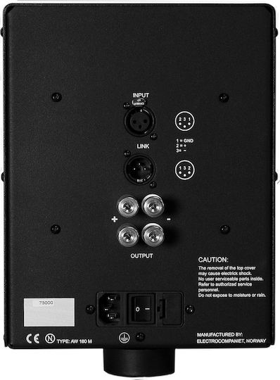 Electrocompaniet AW 180 Power Amplifier Hi-Fi Amplifier Mono 380W/4Ω 250W/8Ω Black