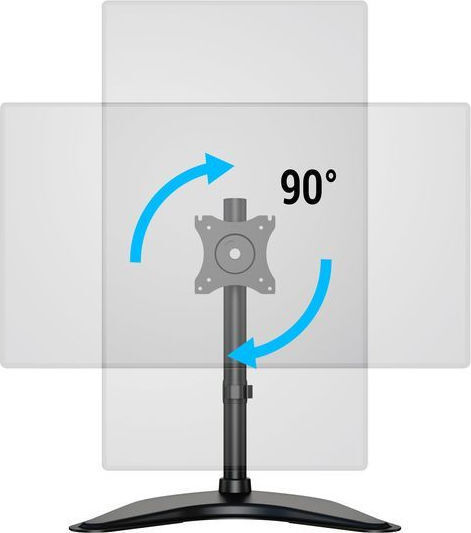 Multibrackets M Deskstand Basic Single Επιτραπέζια Βάση Οθόνης έως 27" με Βραχίονα