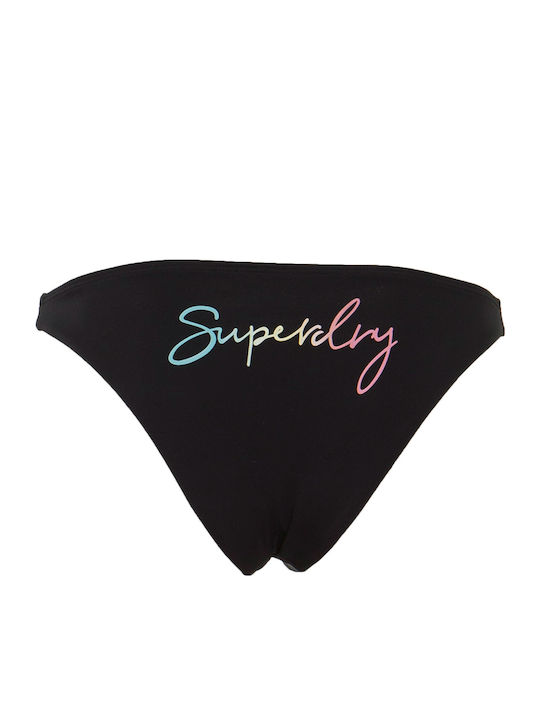 D3 Ombre Knot Crop Bikini Slip Μαύρο