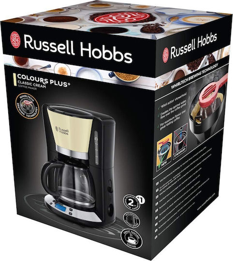 Russell Hobbs Προγραμματιζόμενη Καφετιέρα Φίλτρου 1100W Beige