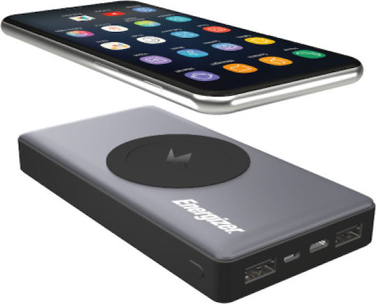Energizer Powerbank QE10000 10000mAh 15W με 3 Θύρες USB-A Quick Charge 3.0 Μαύρο