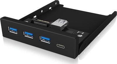 Icy Box USB-Frontplatte (IB-HUB1418-I3)