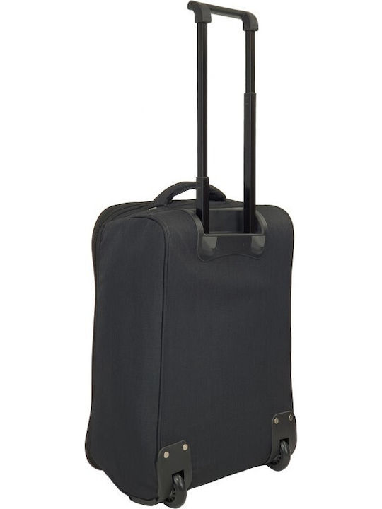 Explorer Luggage EX0524 Βαλίτσα Ταξιδίου Καμπίνας Υφασμάτινη Μαύρη με 2 Ρόδες Ύψους 50εκ.