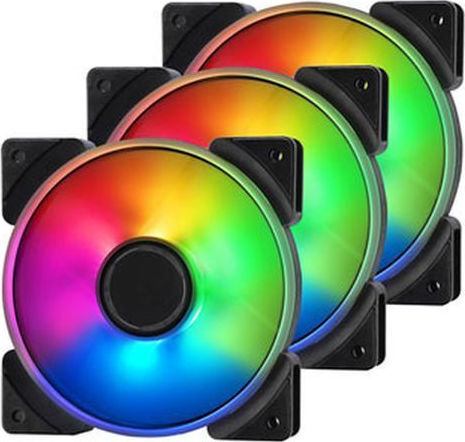 Fractal Design Prisma AL-14 140mm 4-Pin PWM ARGB Lighting Case Fan 3-pack