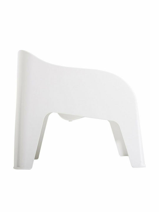 Outdoor-Stuhl Kunststoff Petra Matte Bianco 79x76.5x70εκ.