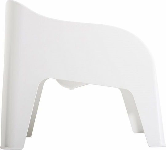Outdoor-Stuhl Kunststoff Petra Matte Bianco 79x76.5x70εκ.