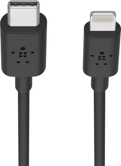 Belkin Boost Charge USB-C to Lightning Cable 18W Μαύρο 1.2m (F8J239bt04-BLK)