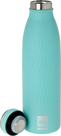 Ecolife Cool Recyclable Bottle Thermos Stainless Steel BPA Free 500ml Turquoise