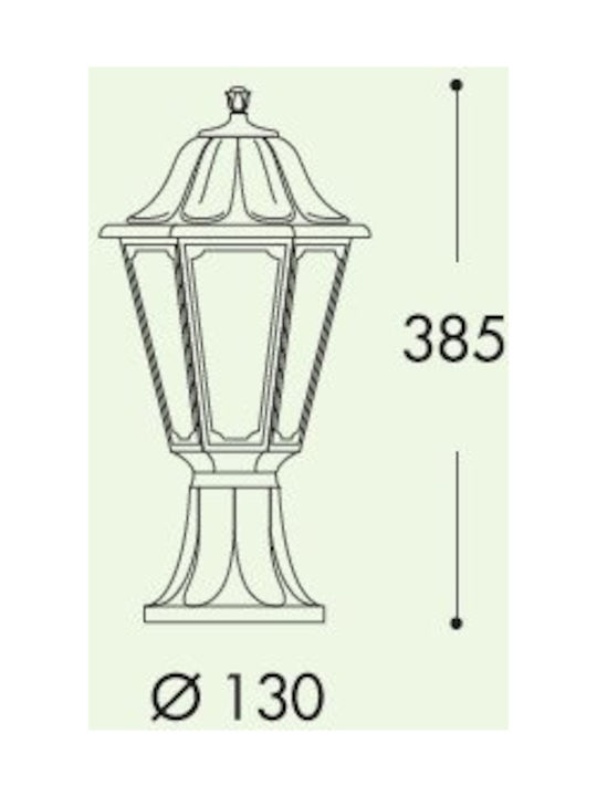 Fumagalli Mikrolot/Anna Lamp Lattern Outdoor 8.5W IP55 for Socket E27 Black