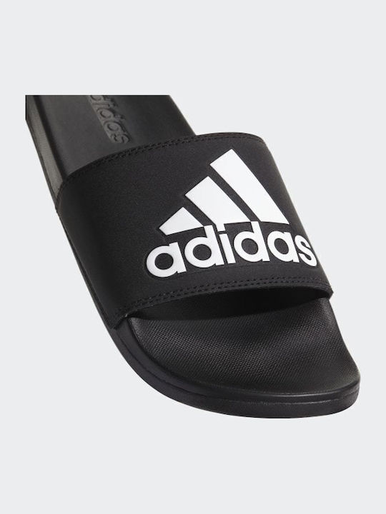 Adilette Cloudfoam Plus Logo Men's Slides Black