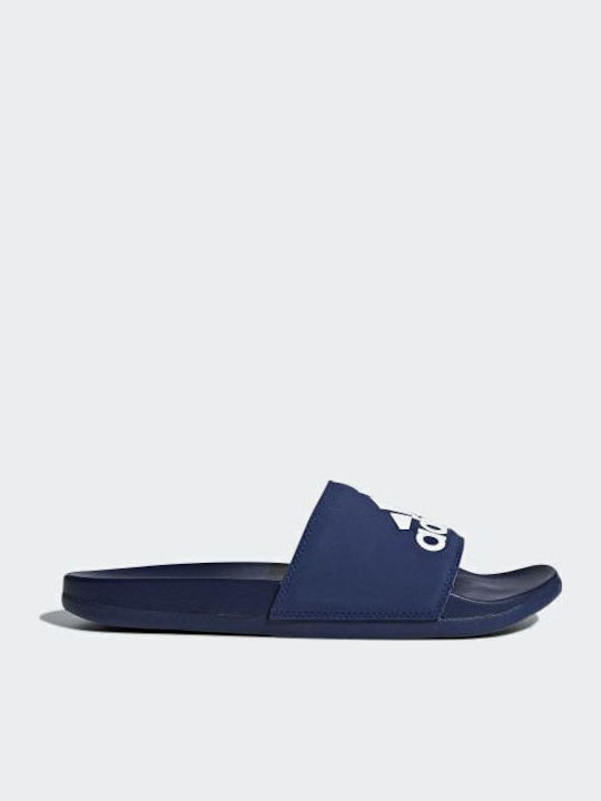 Adilette Cloudfoam Plus Logo Men's Slides Blue