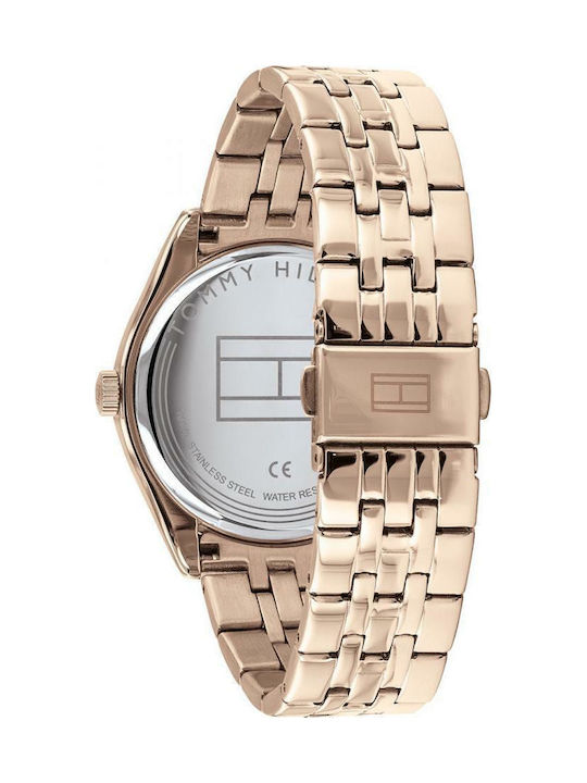 Tommy Hilfiger Lee Women's Watch with Pink Gold Metal Bracelet