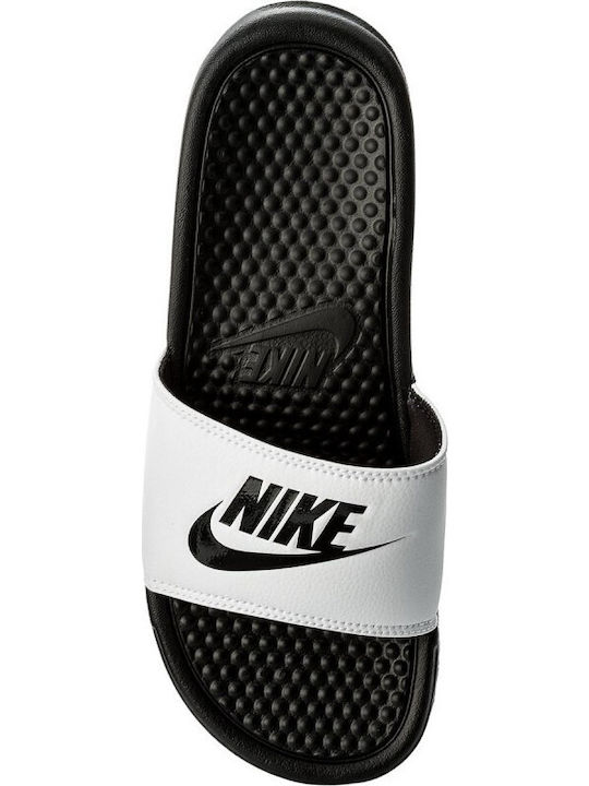 Benassi Just Do It Ανδρικά Slides Λευκά