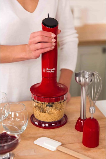 Russell Hobbs Desire Hand Blender with Inox Rod 500W Red