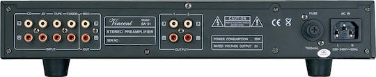 Vincent Preamplificator Hibrid Hi-Fi Stereo SA-31 Argintiu