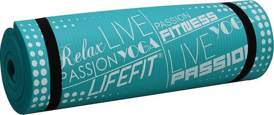 Lifefit Exclusive Exercise Mat Turquoise (180x60x1.5cm)