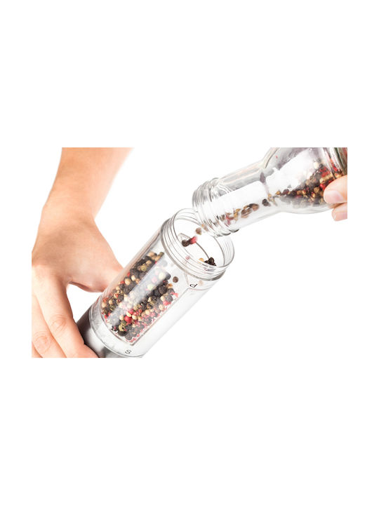 Lamart Manual 2 in 1 Plastic Spice Mill 22cm Silver