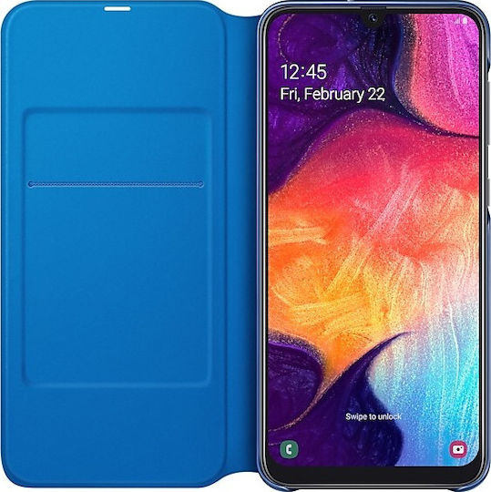 Samsung Книга Изкуствена кожа Черен (Galaxy A50) EF-WA505PBEGWW