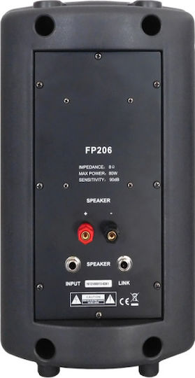 Audio Master FP206 Παθητικό Ηχείο PA 80W με Woofer 6" 23.2x20x36εκ.