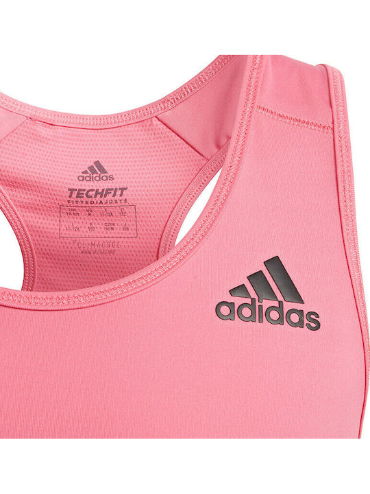 adidas Performance Alphaskin Παιδικό Μπουστάκι Ροζ
