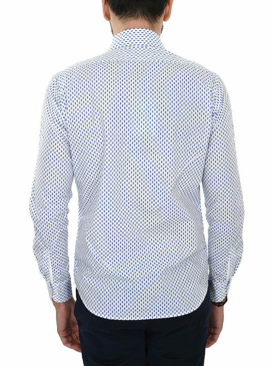 La Martina Men's Shirt Long Sleeve Cotton Blue