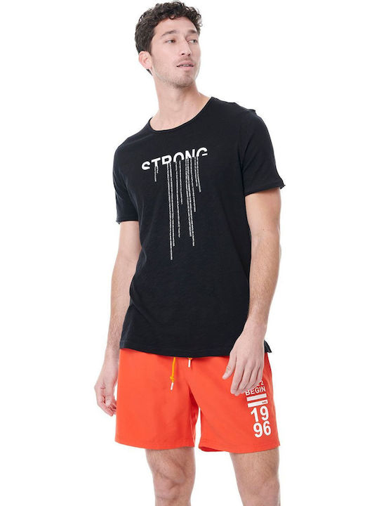 Men's Swimwear Bermuda Orange with Patterns
