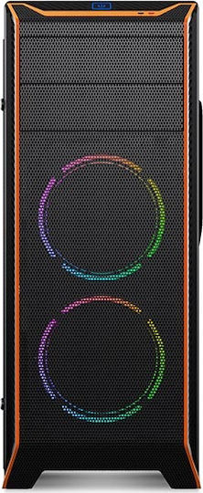 Supercase Thor TH06A Геймърско бюро Midi Tower Компютърна кутия със страничен прозорец Черен