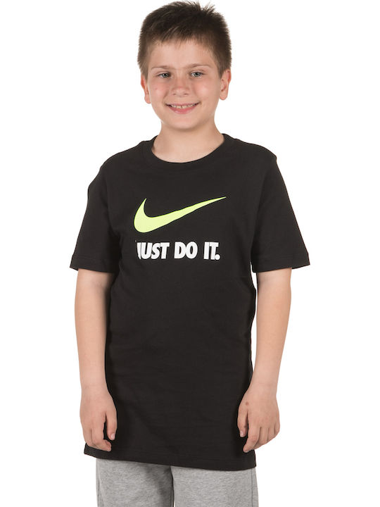 Kids' T-shirt Black SWOOSH
